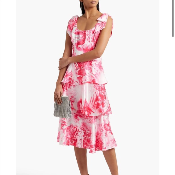 Marchesa Tiered Dress - Amber